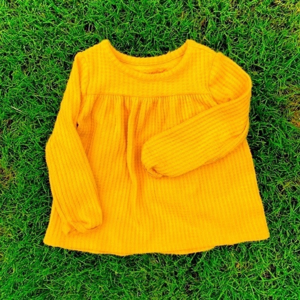 Kids Long Sleeve Blouse Yellow